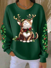 Women's Christmas Cat Sweatshirts