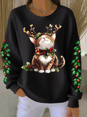 Women's Christmas Cat Sweatshirts