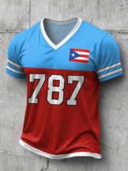 Men's 787 Bunny Football Music Lover Printed T-shirt