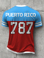 Men's 787 Bunny Football Music Lover Printed T-shirt