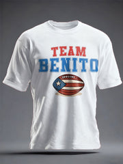 Unisex Bunny Football Music Lover Printed T-shirt