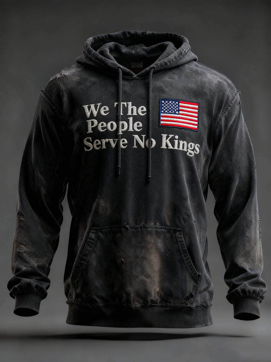 Men's We The People Serve No Kings Printed Hoodie