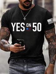 Men's Yes On 50 Short-sleeved T-shirt