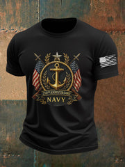 Men's Navy Printed T-shirt