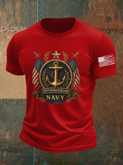 Men's Navy Printed T-shirt