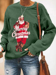 Women's Merry Christmas Santa Claus Casual Sweatshirt
