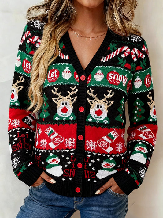 Women's Christmas Casual Knitted Cardigan