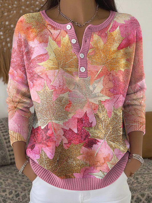 Women‘s Breast Cancer Awareness Print Long-sleeve Cardigan
