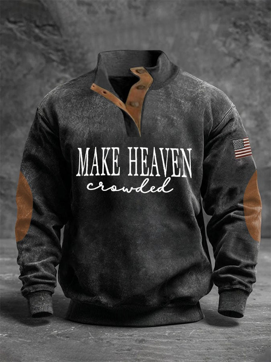 Men's Make Heaven Crowded Four-button Hoodie
