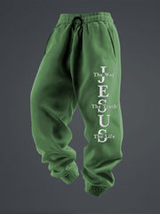 Men's Jesus The Way The Truth The Life Casual Trousers