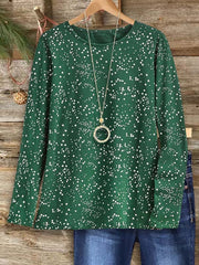 Women's Starry Night Crew Neck Top
