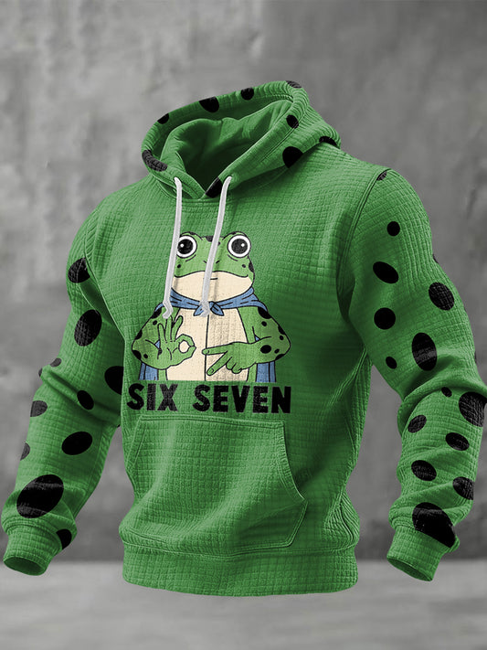 Men's Funny 67 Six Seven Portland Frog Printed  Top