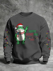Men's Merry Resistmas Portland Frog Printed Sweatshirt