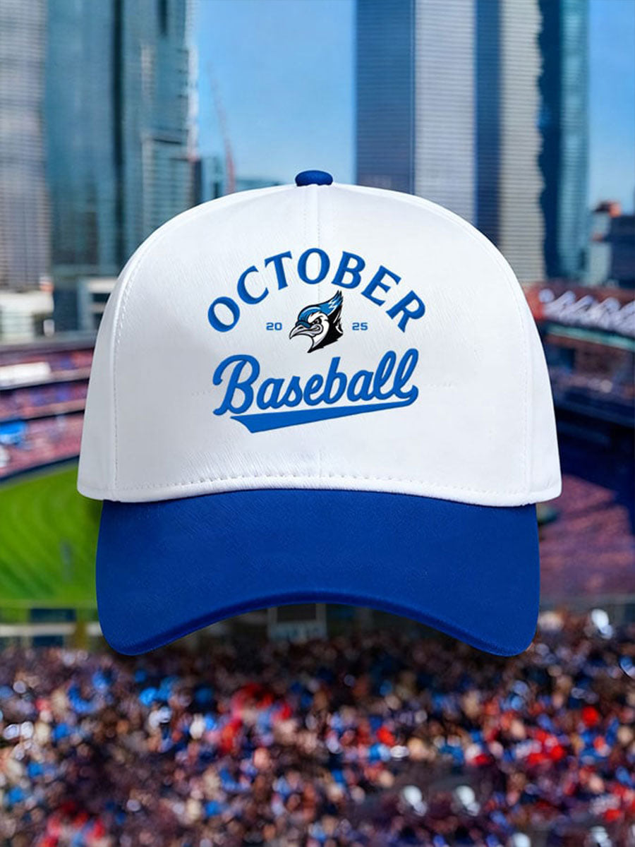 Unisex October Baseball Print Hat