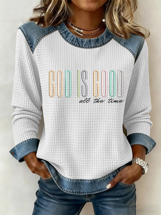 Women's God Is Good All The Time Casual Top