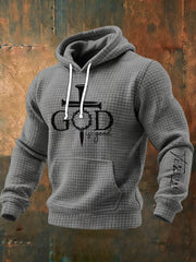 Men's God Is Good All The Time Casual Printed  Hoodie