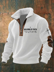 Men's Walking by Faith Tripping Constantly Zip-up Hoodie