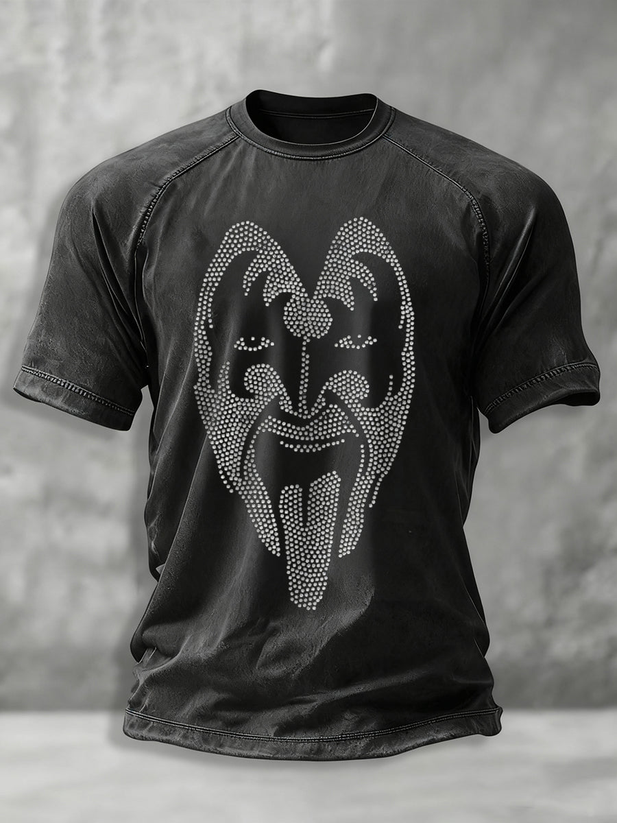 Men's Rock Band Print short sleeve t-shirt