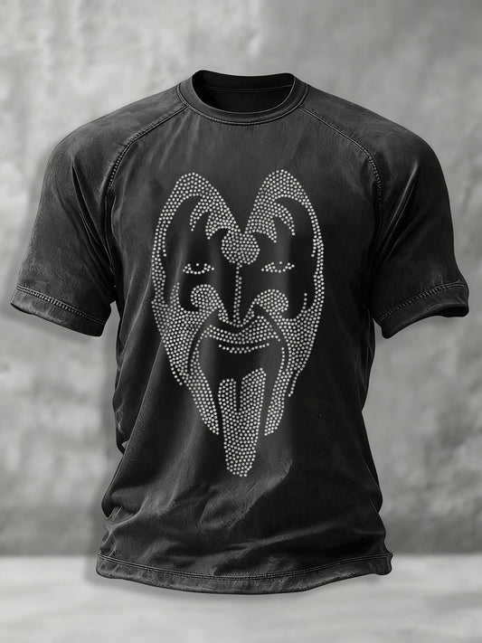 Men's Rock Band Print short sleeve t-shirt