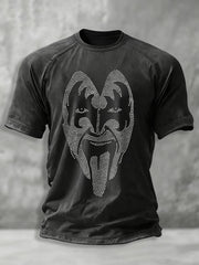 Men's Rock Band Print short sleeve t-shirt