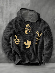 Men's Rock Band Printed Hoodie
