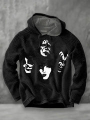 Men's Rock Band Printed Hoodie