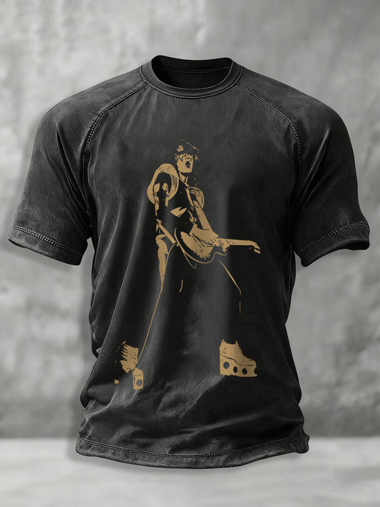 Men's Rock Band Printed T-shirt