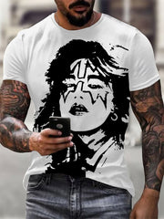 Men's Rock Band Printed T-shirt
