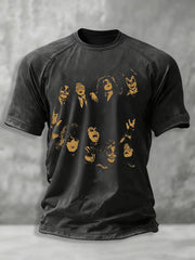 Men's Rock Band Printed T-shirt