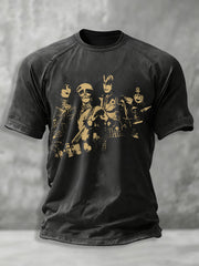 Men's Rock Band Printed T-shirt