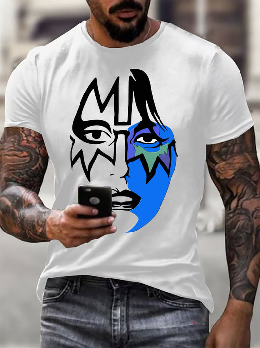 Men's Rock Band Printed T-shirt