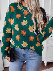Women's Autumn and Winter Maple Leaf Sweaters