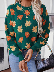 Women's Autumn and Winter Maple Leaf Sweaters