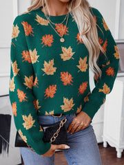 Women's Autumn and Winter Maple Leaf Sweaters