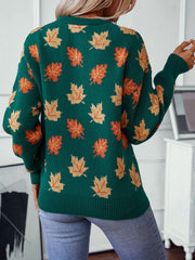Women's Autumn and Winter Maple Leaf Sweaters