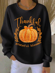 Women's Thanksgiving Print Casual Sweatshirt