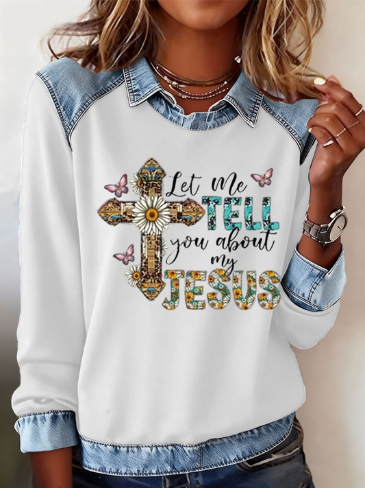 Women's flower faith Sweatshirt