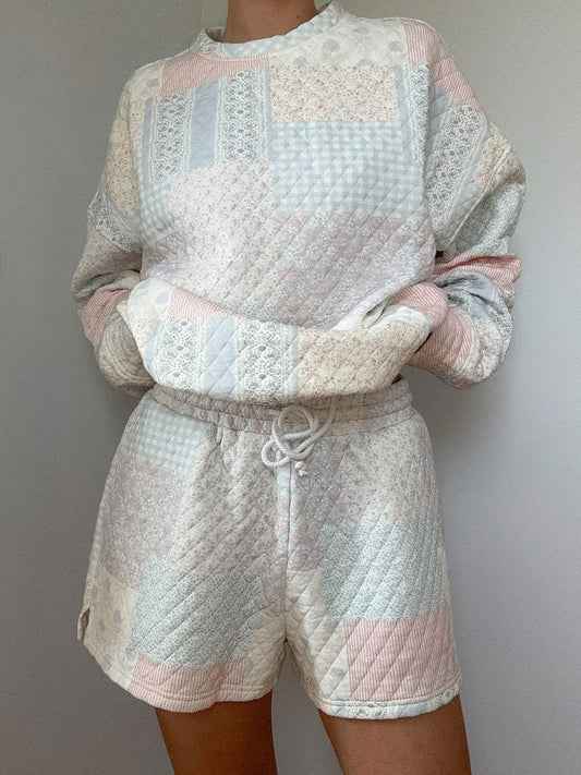 Women's Floral Patchwork Casual Shorts