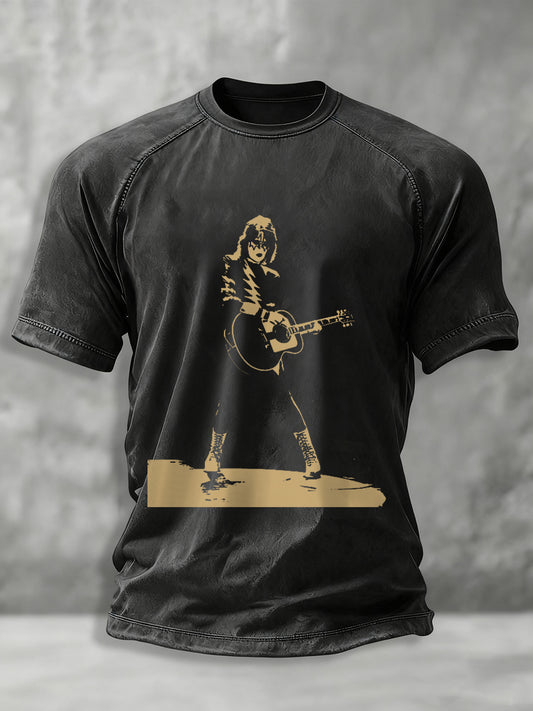 Men's Rock Band Printed T-shirt
