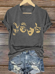 Women's Rock Band Printed T-Shirt