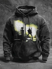 Men's Rock Band Printed Oversized Hoodie