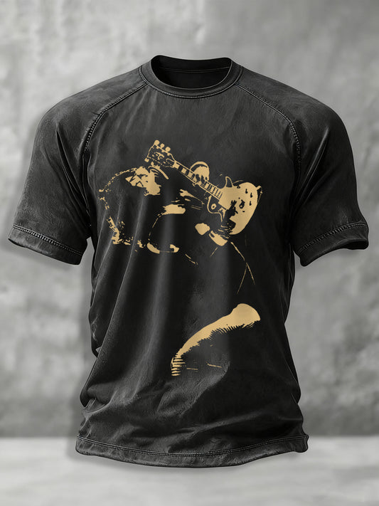 Men's Rock Band Printed T-shirt