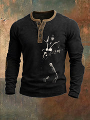Men's Rock Band Printed Top