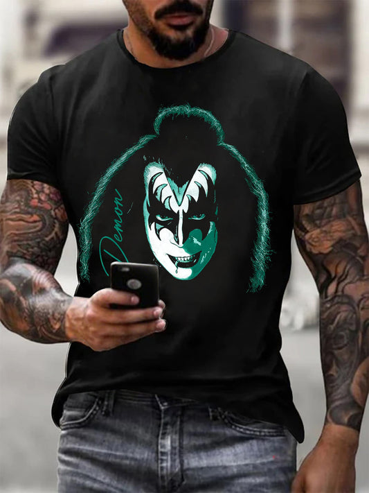 Men's Rock Band Printed T-shirt