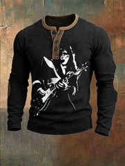Men's Rock Band Printed Top