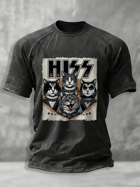 Men's Rock Band Printed T-shirt