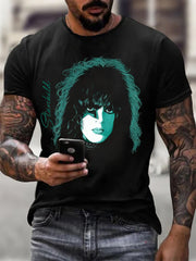 Men's Rock Band Printed T-shirt