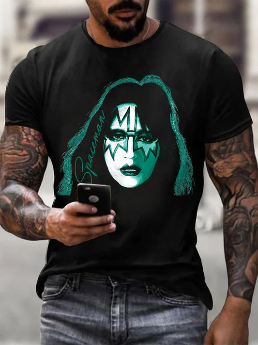 Men's Rock Band Printed T-shirt