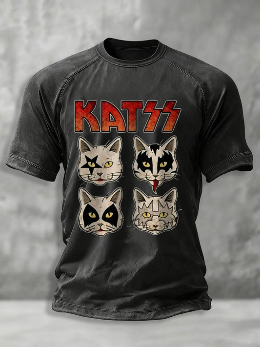 Men's Rock Band Printed T-shirt