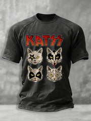 Men's Rock Band Printed T-shirt